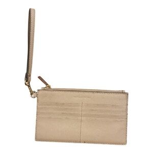MICHAEL KORS Beige Wristlet Clutch